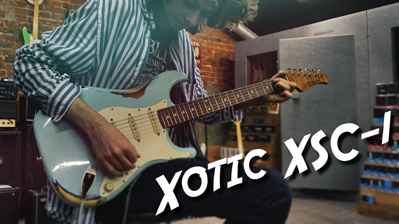 Xotic California Classic® XSC-1, Sonic Blue over 3 Tone Burst Heavy Aged