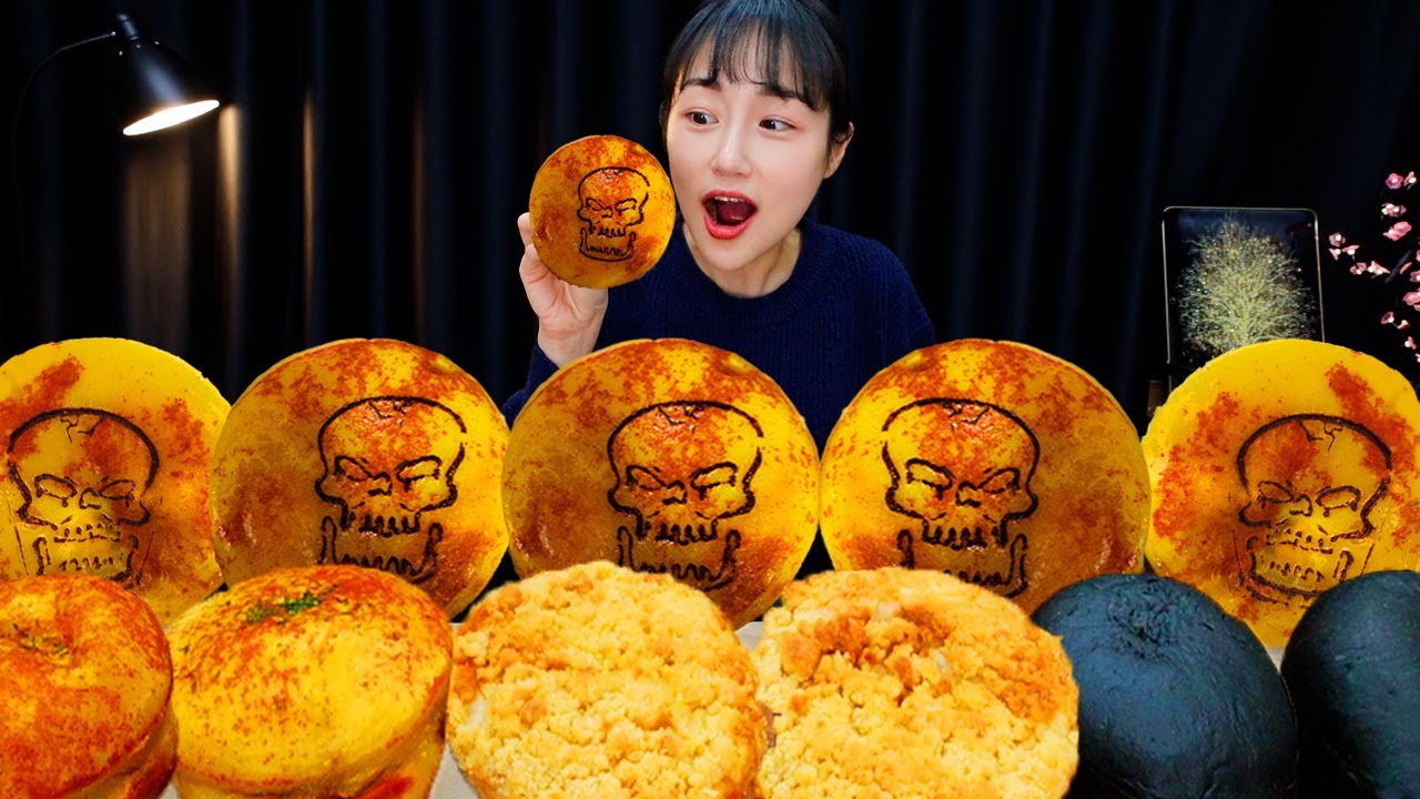 세상에서 제일 매운 빵이라고?!🔥 강릉중화짬뽕빵 먹방! 핵짬뽕빵 크림짬뽕빵 불짬뽕빵 고추잡채소보루 | MUKBANG | EATING SHOW | ASMR