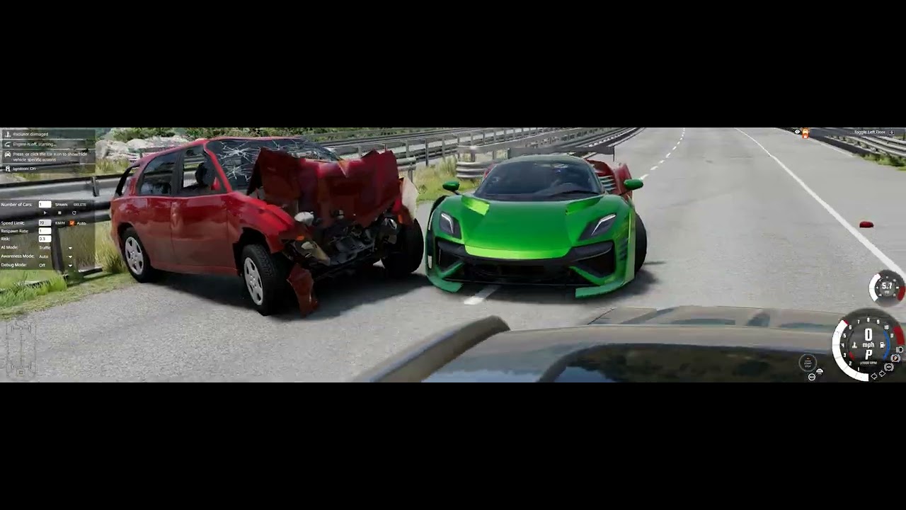 aggressive driving in ferrari