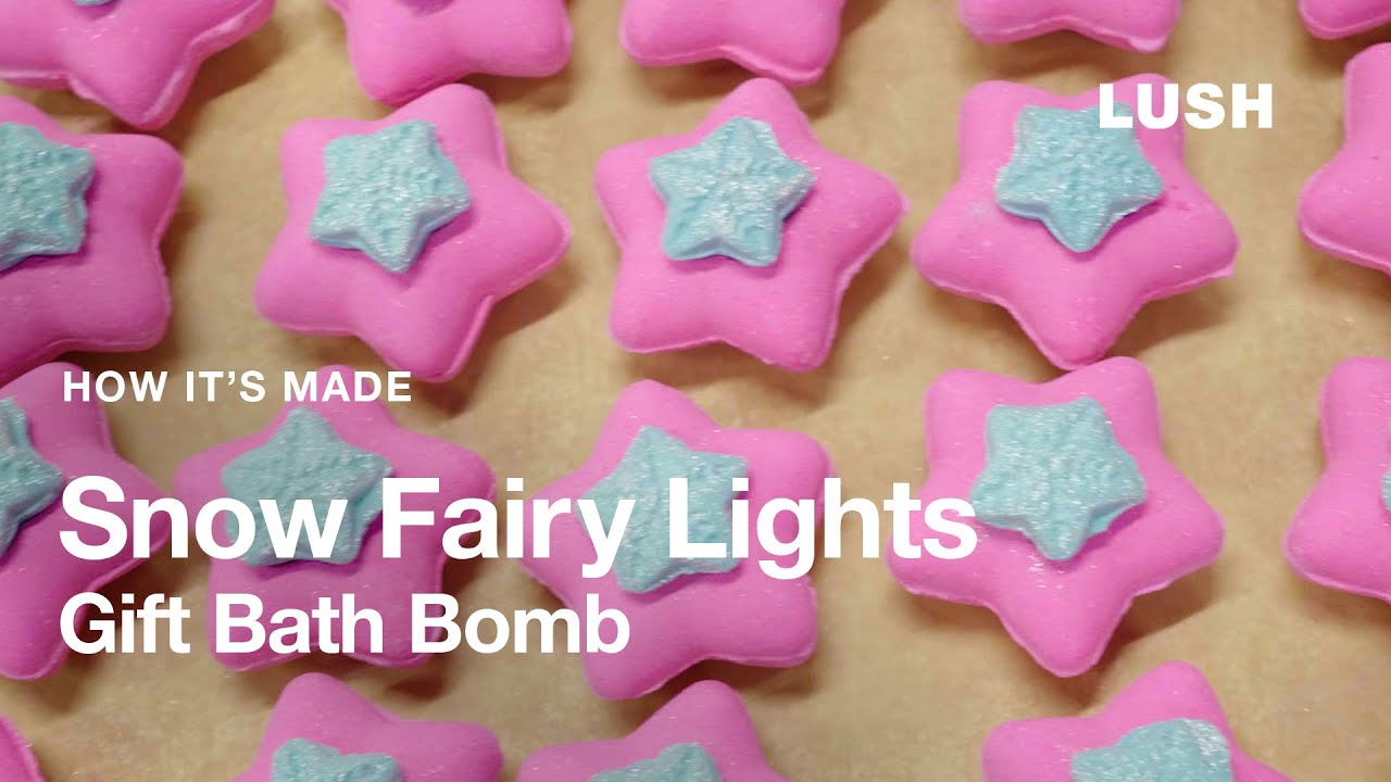 Lush How It's Made: Snow Fairy Lights Gift Bath Bomb