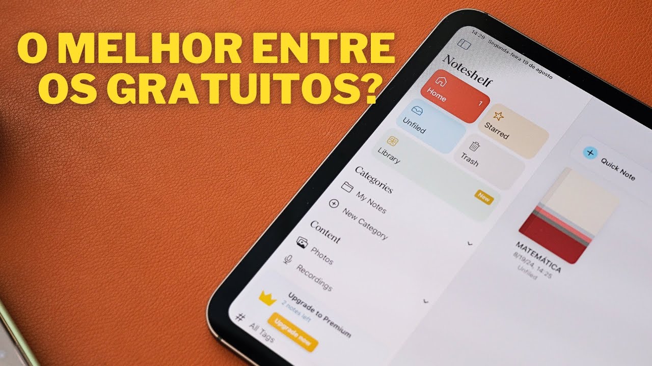 Noteshelf 3: Um excelente app de caderno para IPad e Android