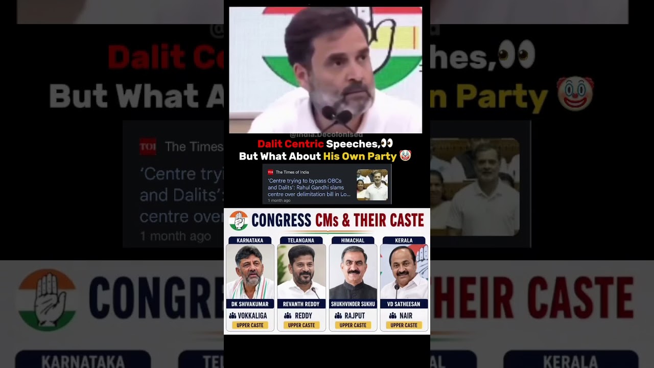 Dalit Centric Speeches, But What About His Own Party