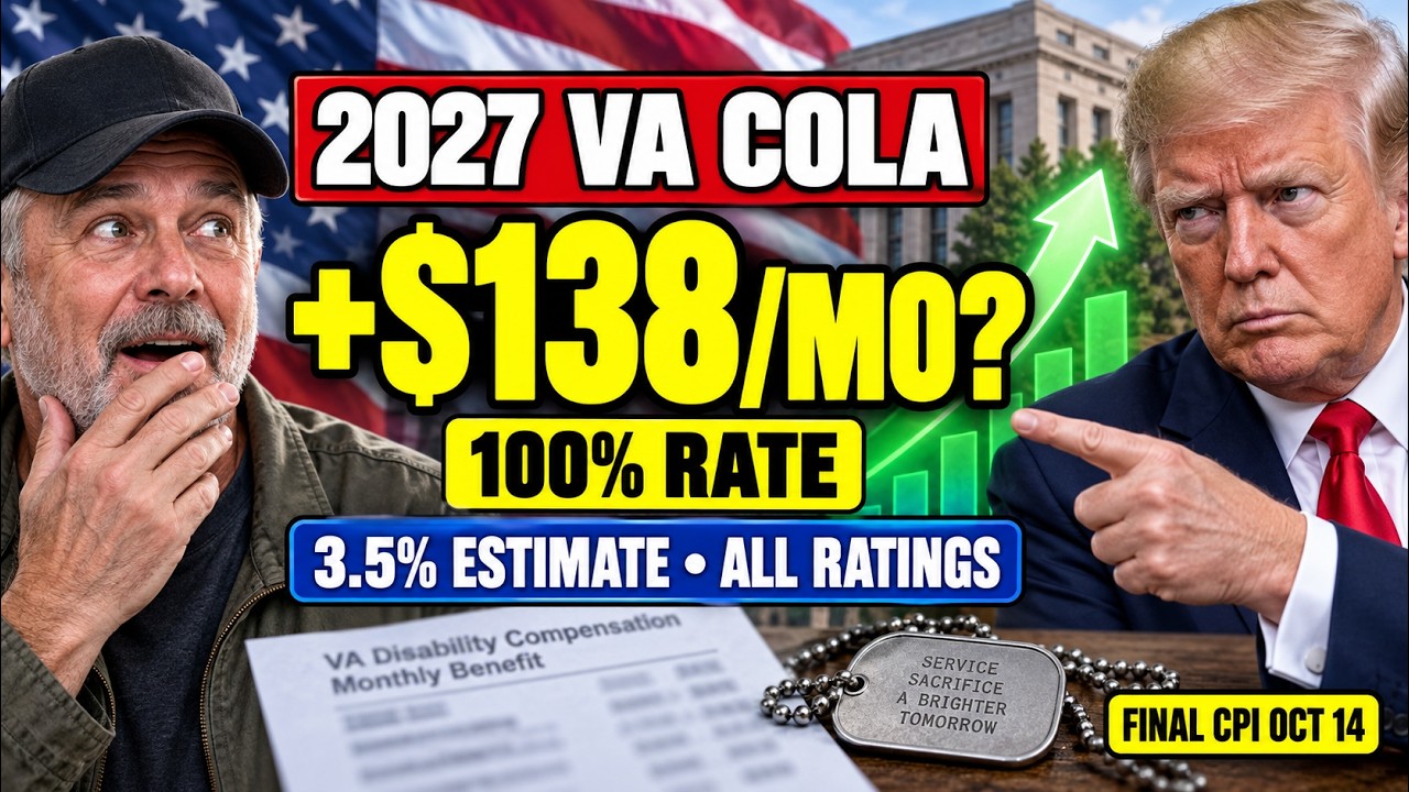 2027 VA Disability COLA Estimate: 100% Veterans Could Get $138 More Monthly
