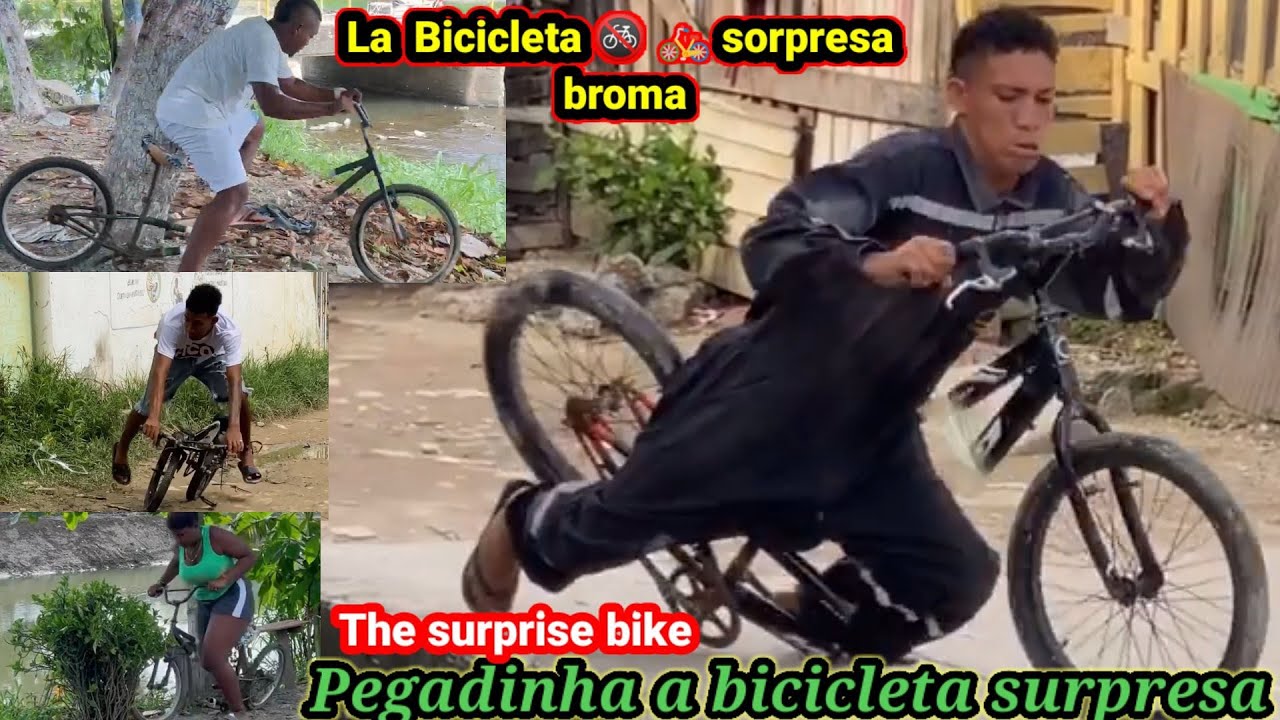la bicicleta sorpresa broma / Pegadinha a bicicleta surpresa / The surpresa bike