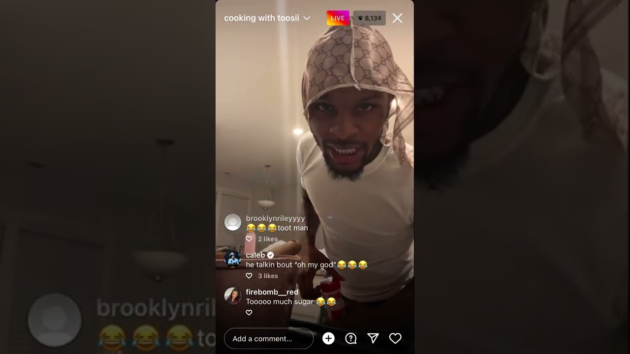 Toosii cooking for Samaria😍🧑🏾‍🍳(YK Osiris clown him😂😂)