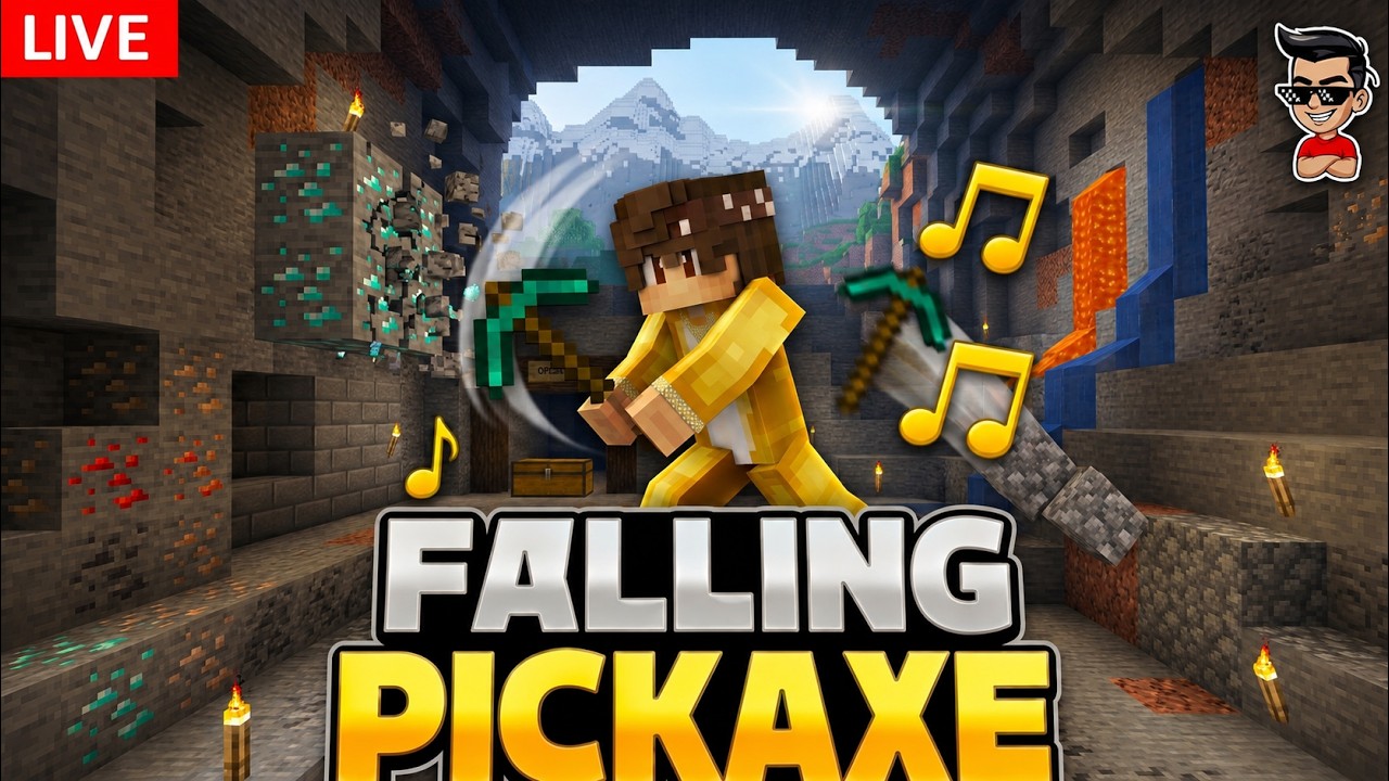 Falling Pickaxe Live 💣 #shorts