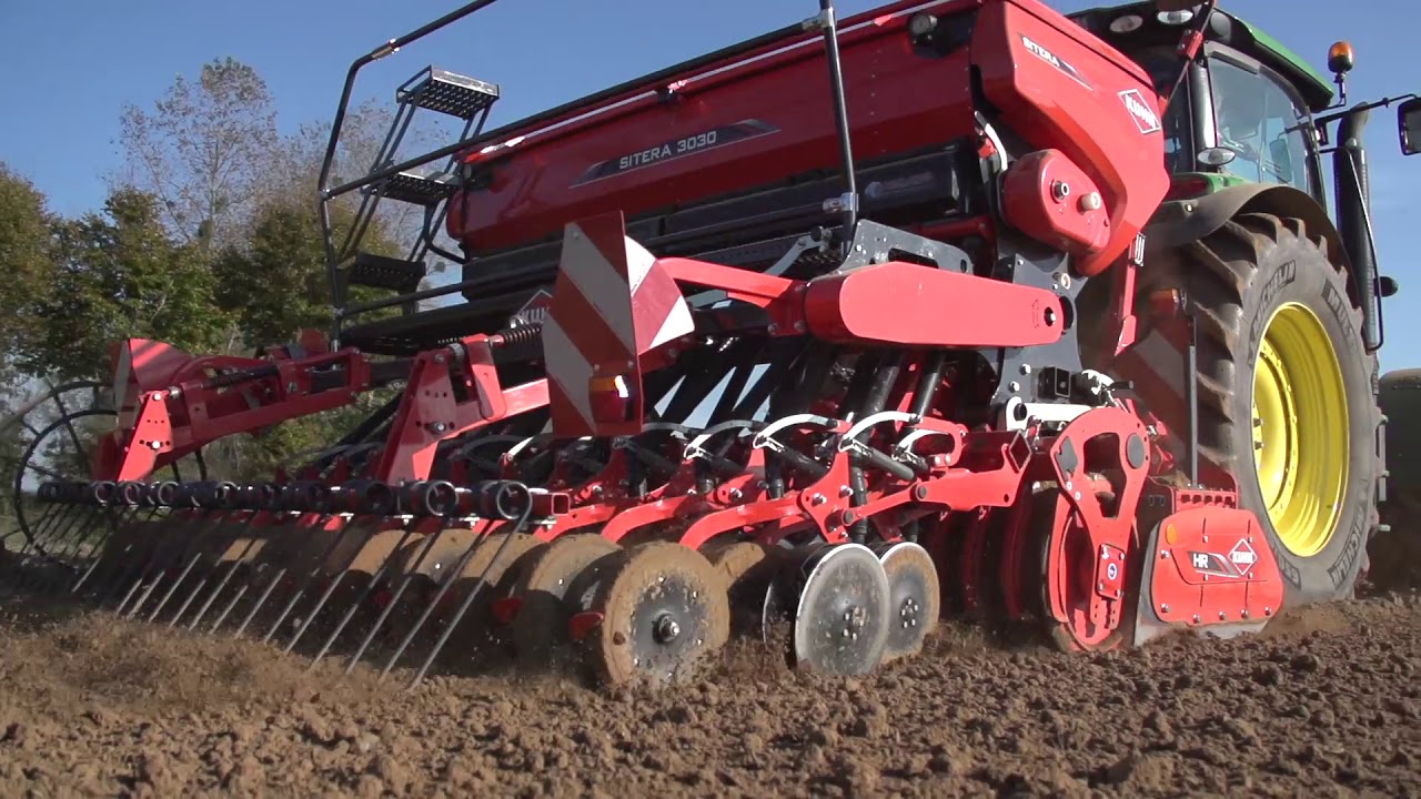 KUHN- SITERA 3030 + HR 3020 - Semoir en ligne m&eacute;canique (En action)