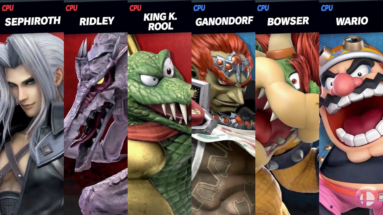 Super Smash Bros. Ultimate - Ultimate Villains vs Subspace emissary Villains