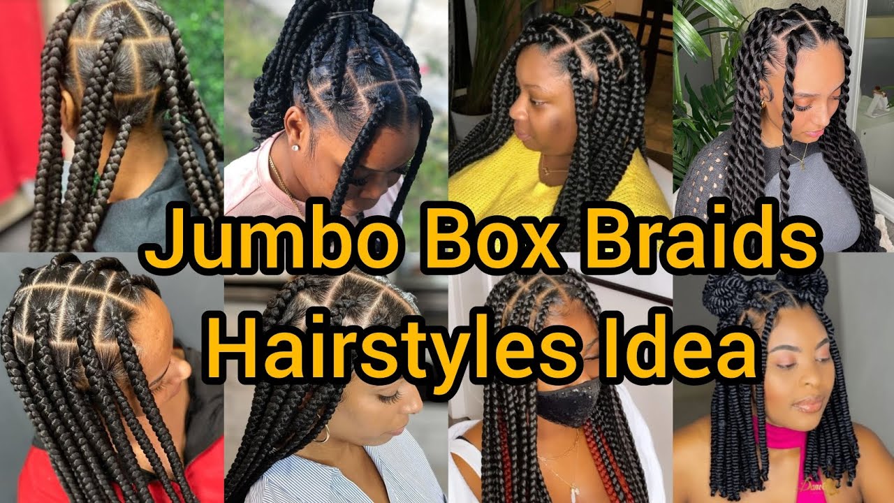 ELEGANT JUMBO KNOTLESS BRAIDS IDEAS FOR BLACK WOMEN | JUMBO TWIST BRAIDS 
