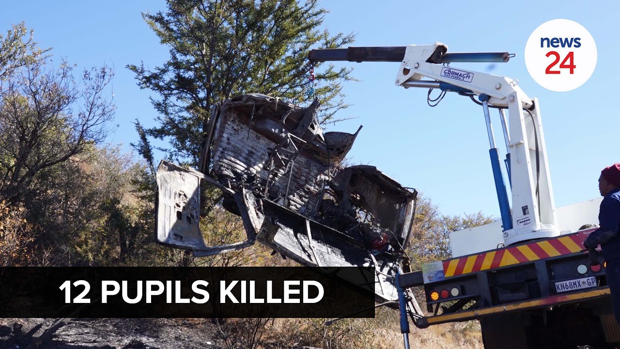 WATCH | Merafong scholar transport crash: Surviving pupil used his cellphone to inform his parents
