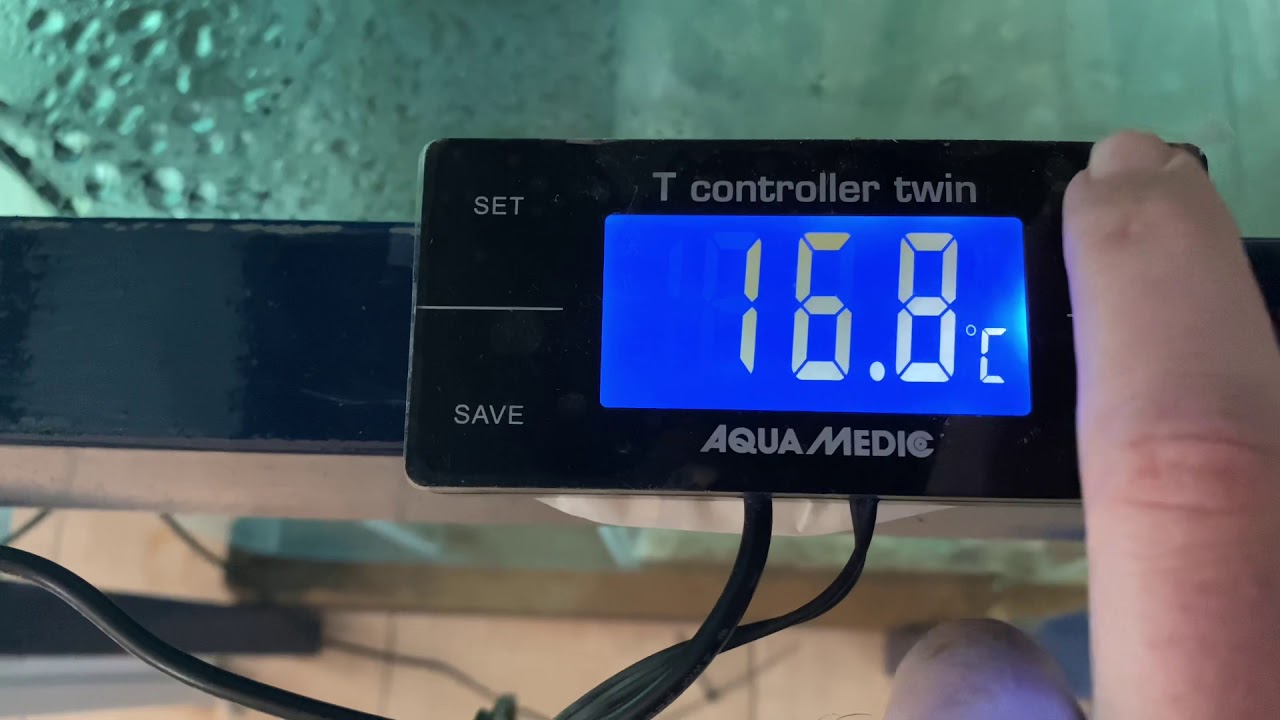 Como calentar acuario.Programador y calentadores Aqua Medic en funcionamiento #.