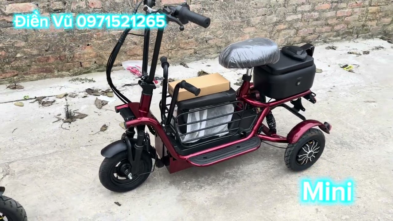 Xe điện ba bánh mi ni cho các bà các mẹ đây ạ.#xebabanhdien #xuhuong #xedien #electric #vlog