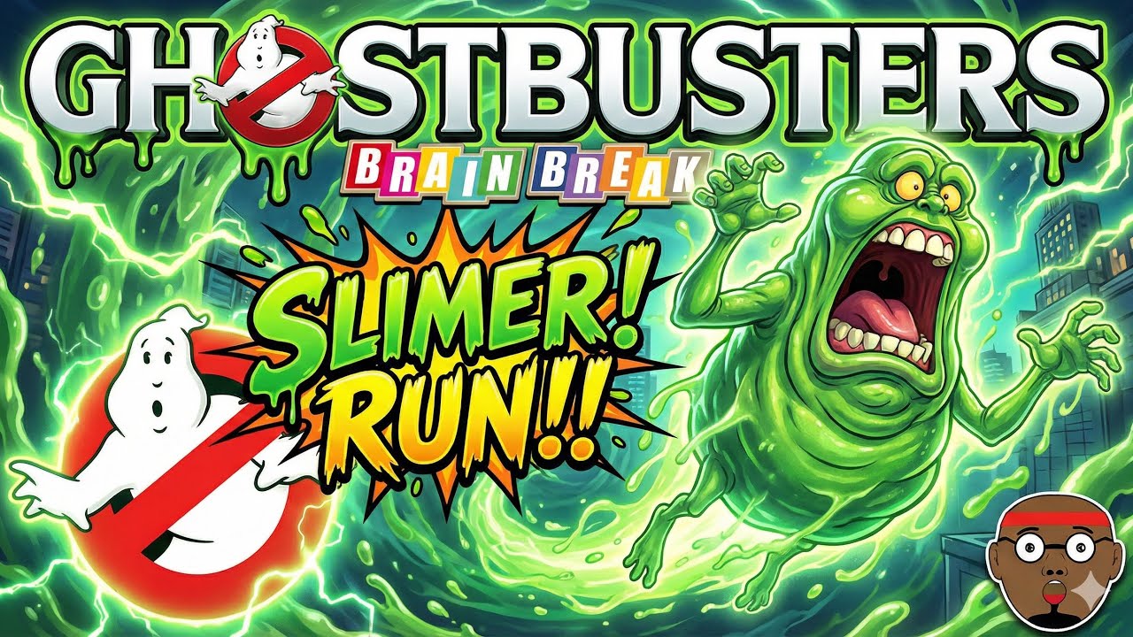 Slimer Run - A Halloween Brain Break | Halloween Sing-Along | Kids Halloween Songs & Nursery Rhymes