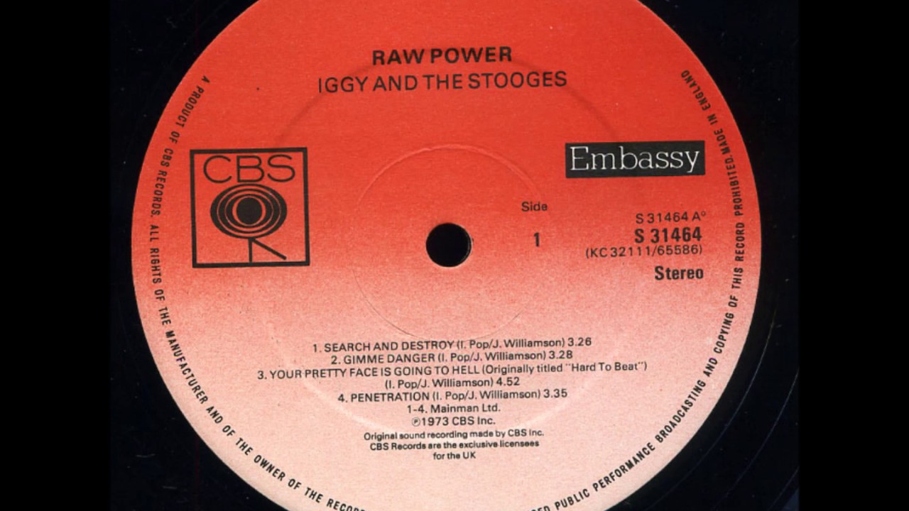Iggy And The Stooges - Search And Destroy (Original Bowie UK Embassy Mix)