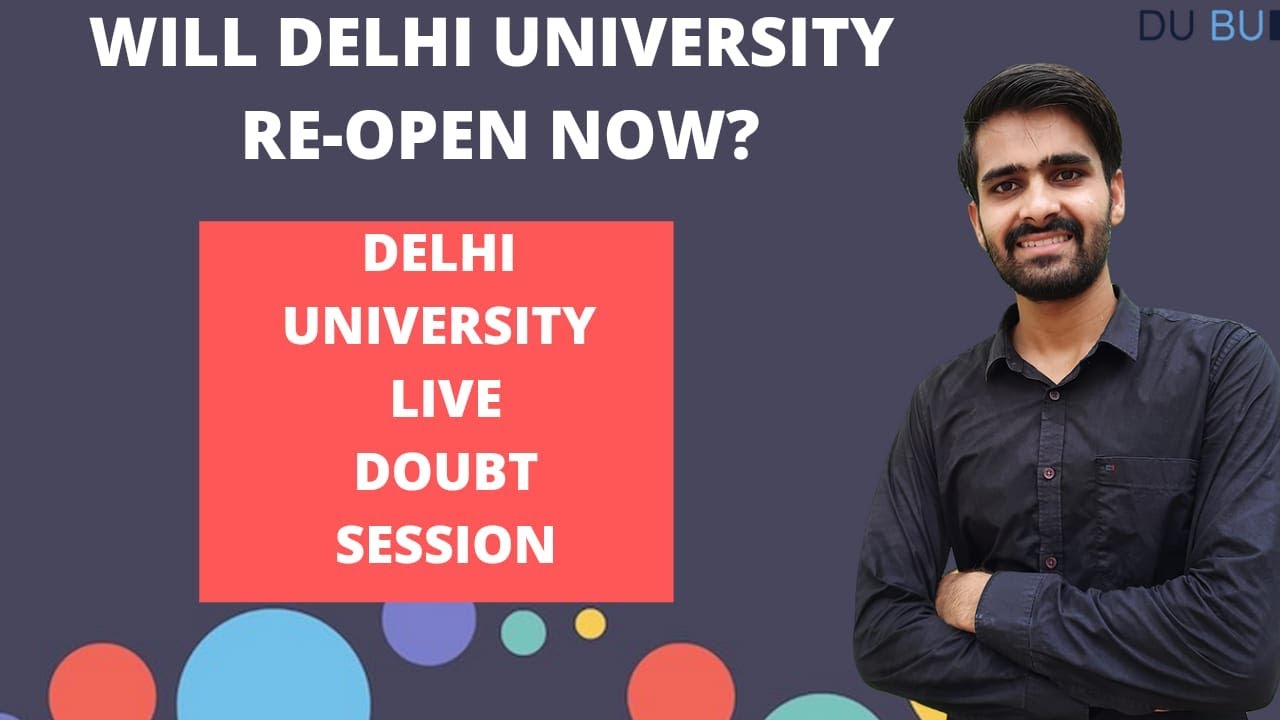 Delhi University live query session.