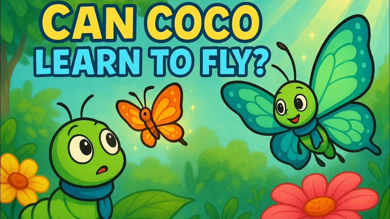 Can CoCo Learn To Fly? | Coco the Caterpillar_ The Magic of Waiting | Inspiring Story for Kids
