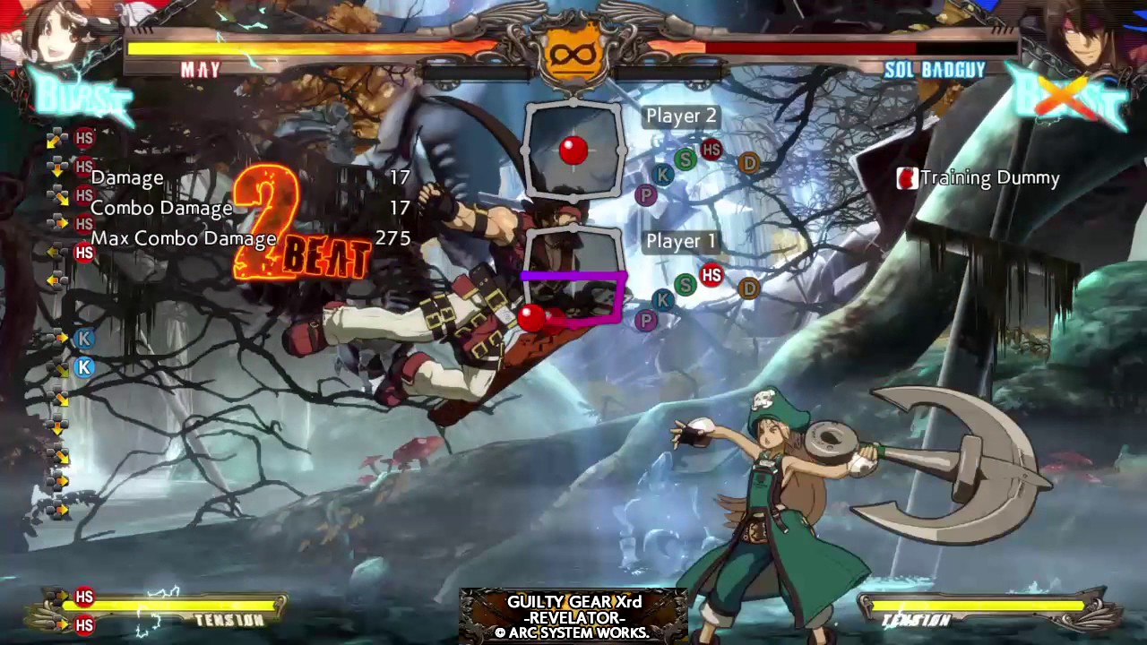 Guilty Gear Xrd -Revelator basic may IK combos
