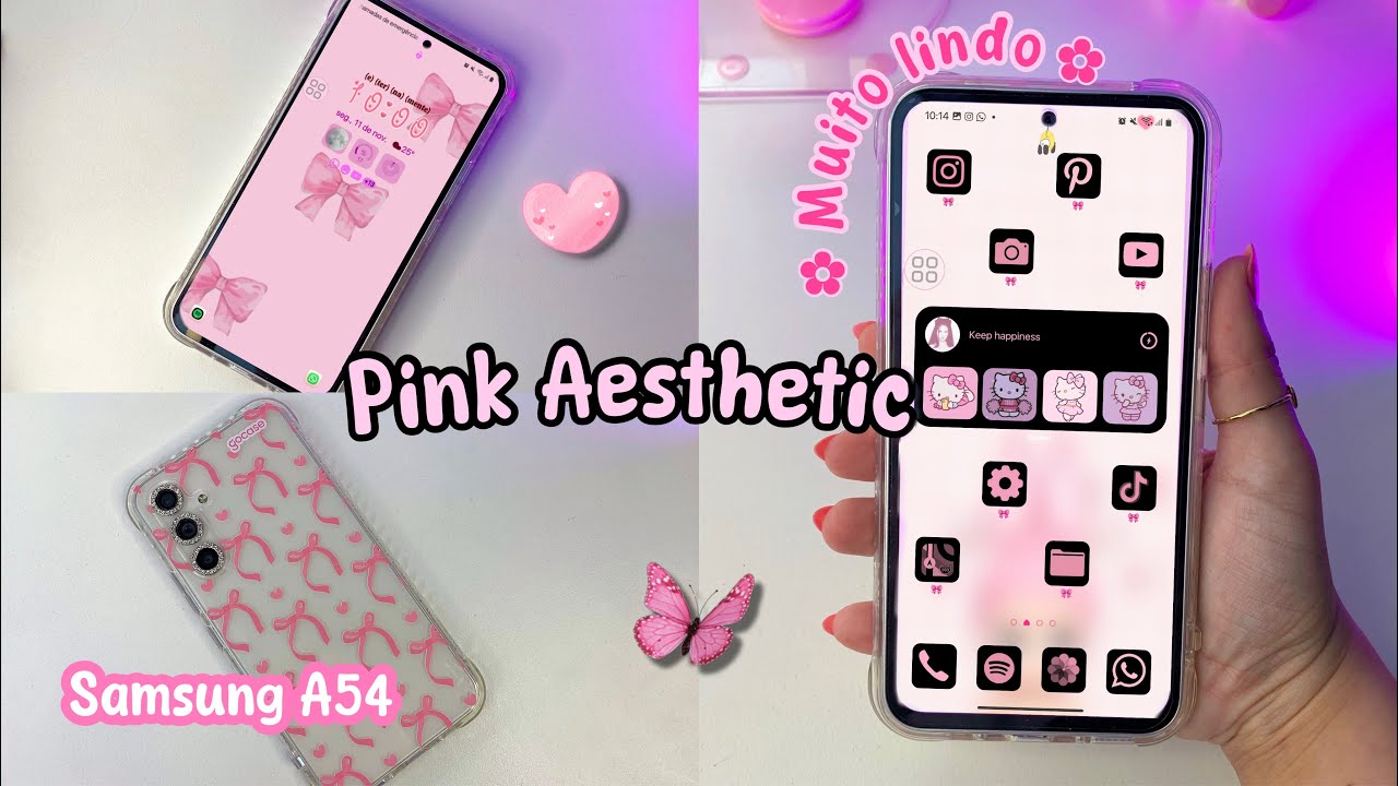 PERSONALIZAÇÃO E ORGANIZAÇÃO PINK AESTHETIC