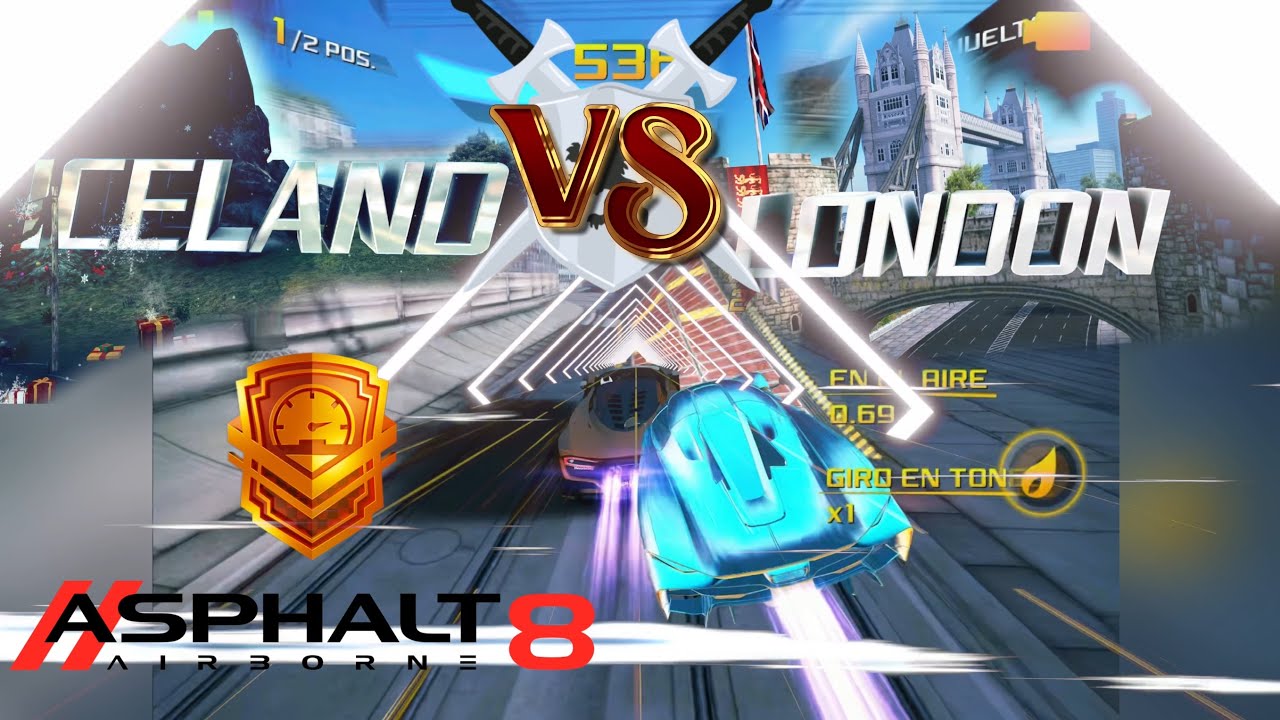 ✨GAUNTLET✨👻 🛡VS⚔️ INFINITE-KevinTRX 🤜🤛🔥GG🔥& Greetings! (ICELAND 1:09.909 - LONDON 54.977) ASPHALT 8🏁