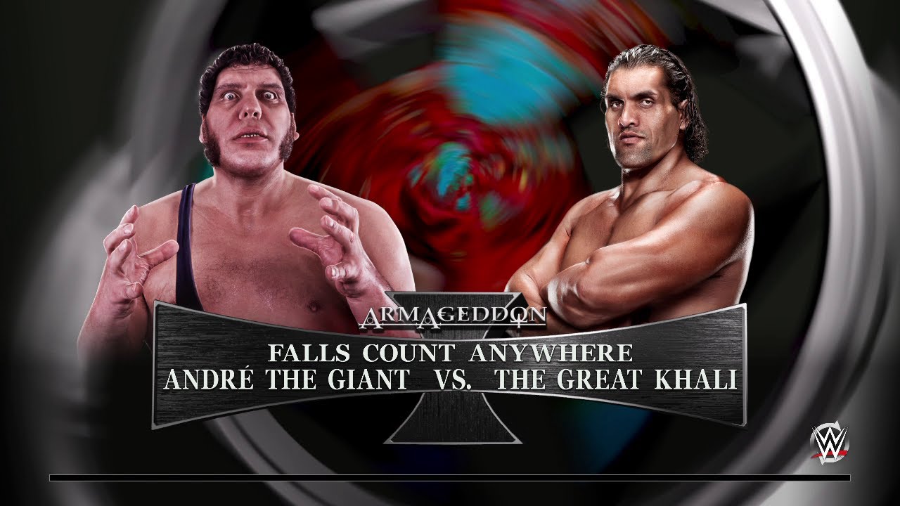 WWE 2K15 - Andre The Giant VS The Great Khali [EPIC DREAM MATCH] #wwe