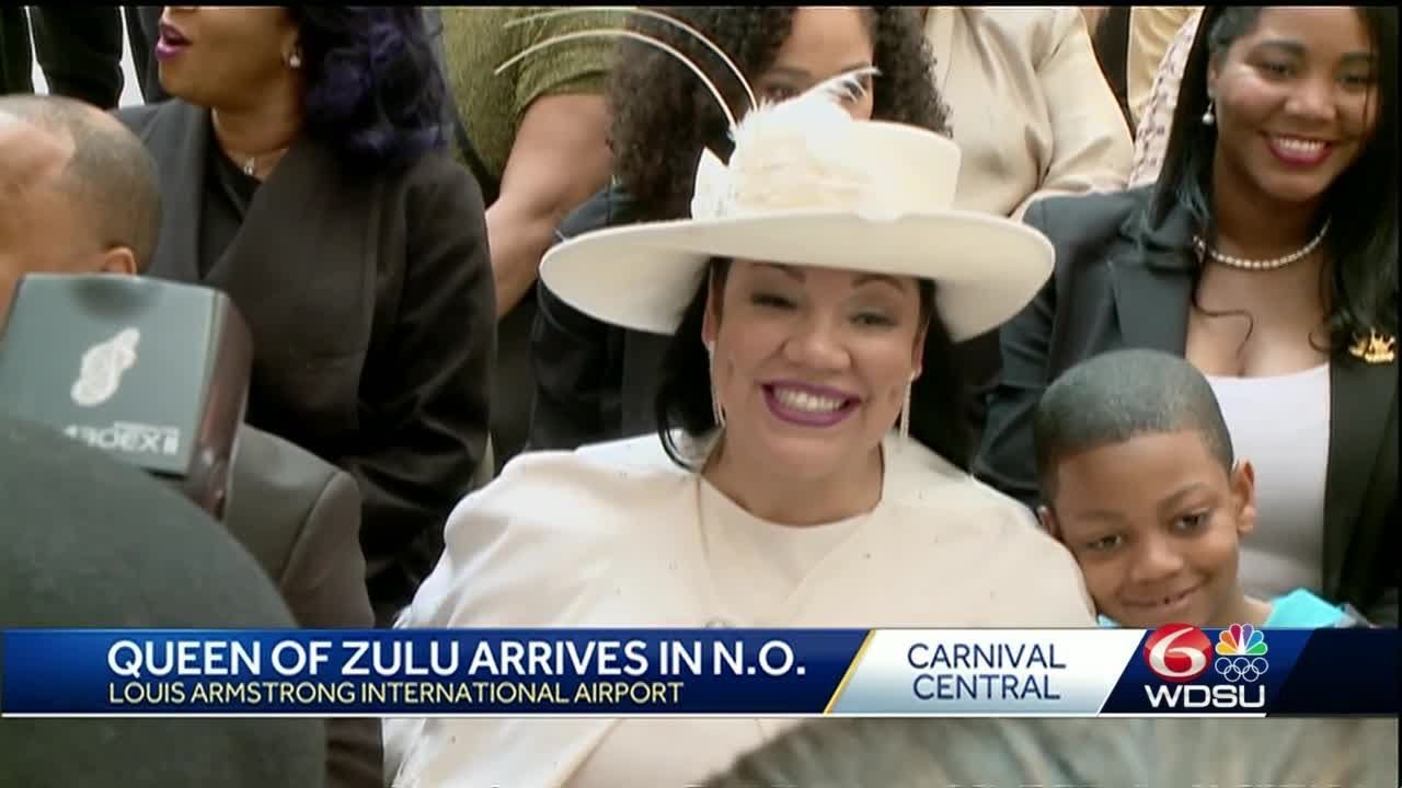 Queen of Zulu arrives in New Orleans