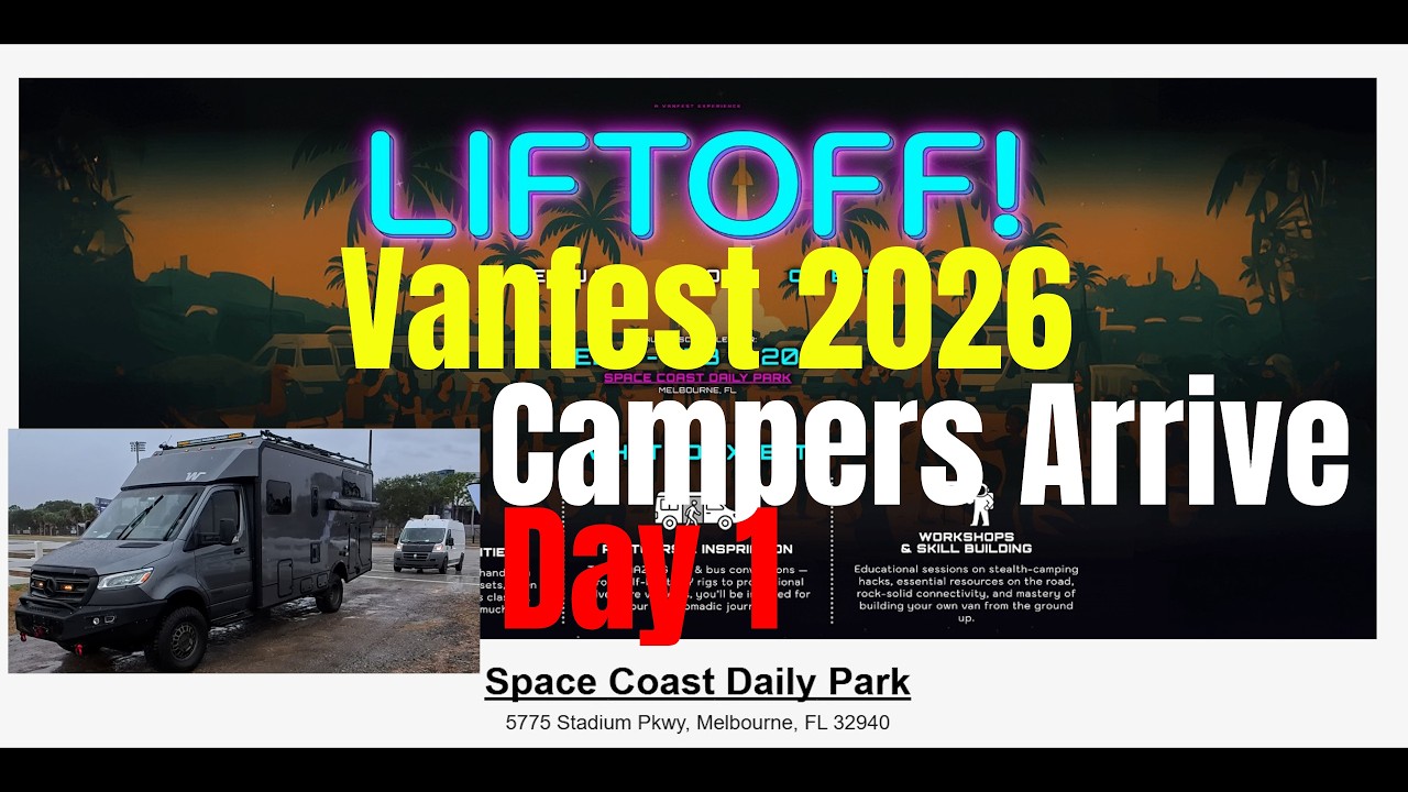 VanFest Behind the Scenes | Rainy Morning, Van Arrivals & Camp Life