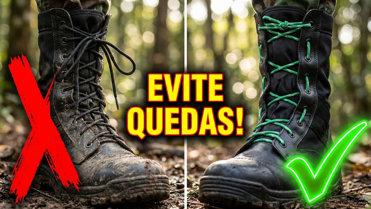 Amarração de selva em coturno!