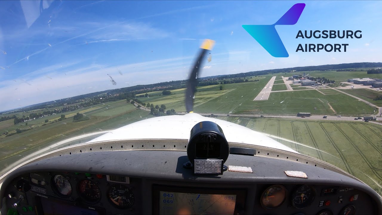 Landing Augsburg Airport Aerospool WT9 Dynamic