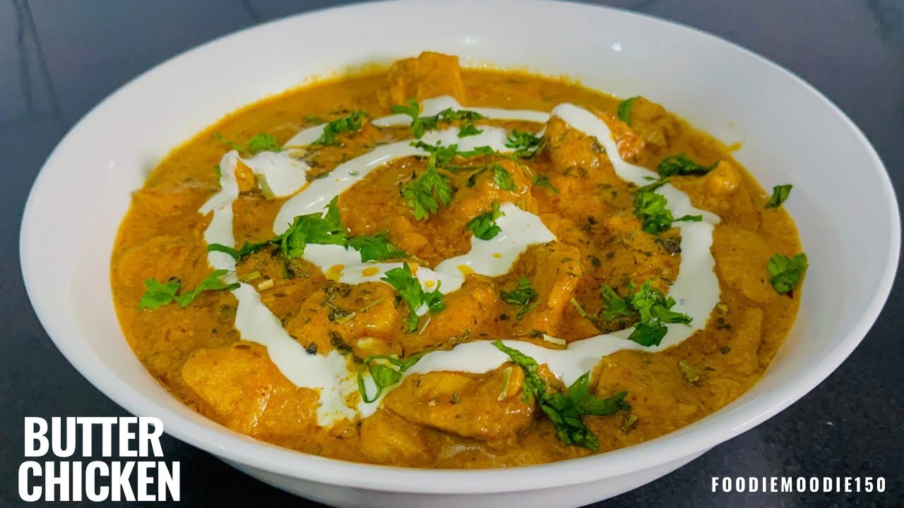 How to make butter chicken at home  /  Chicken Makhni recipe by foodiemoodie