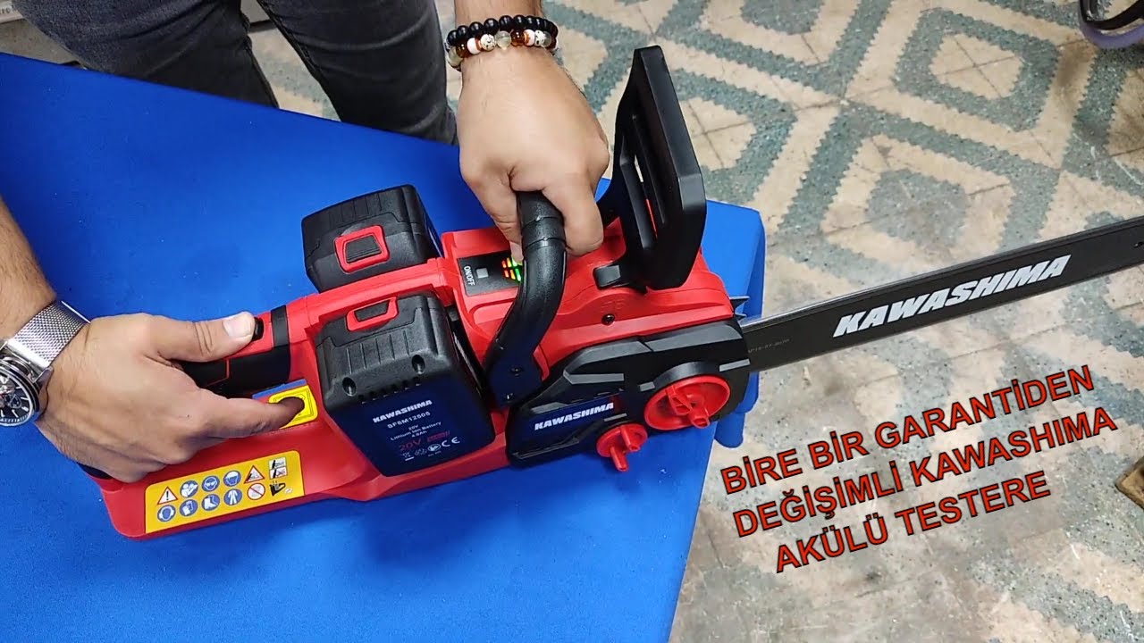 BİRE BİR DEĞİŞME GARANTİLİ KAWASHIMA AKÜLÜ TESTERE