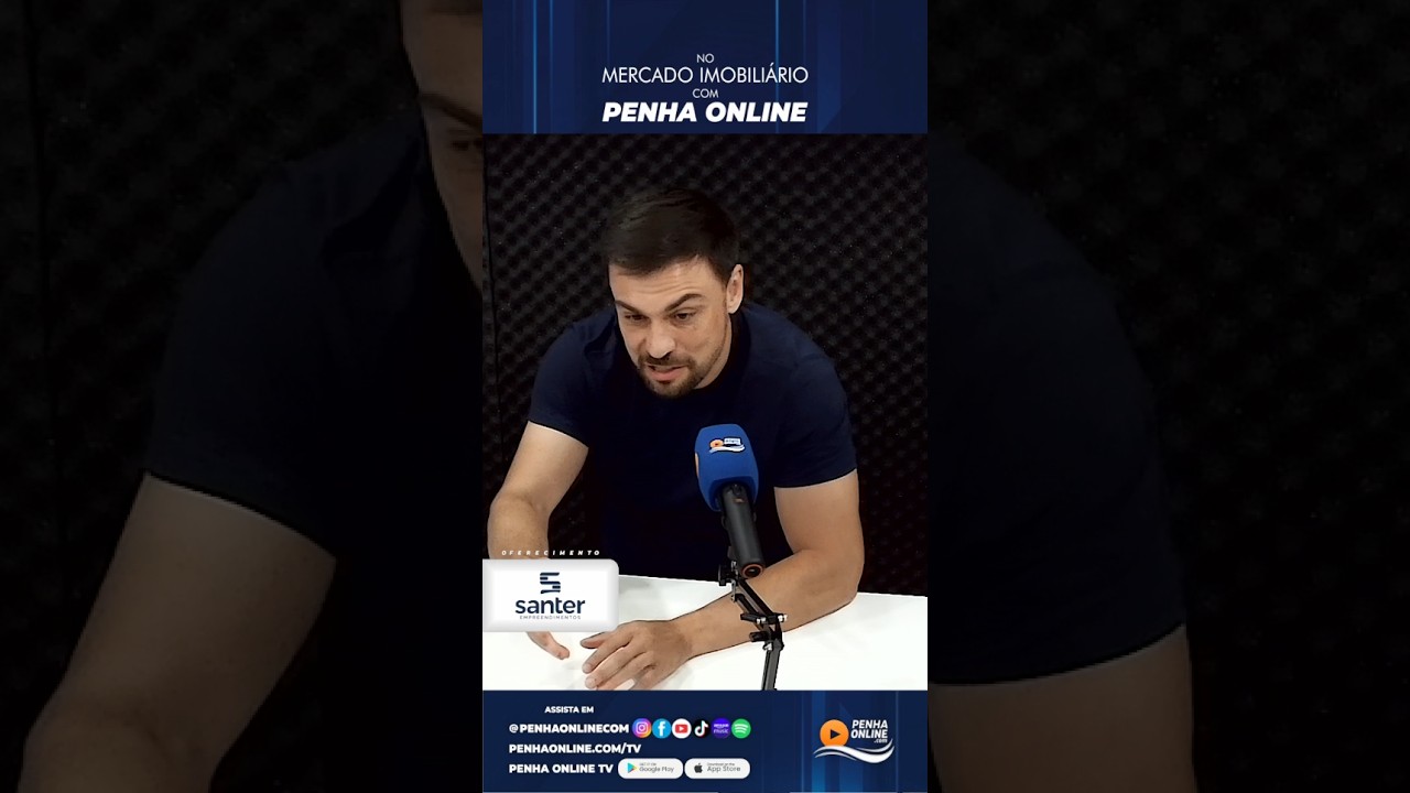 Programa No Mercado Imobiliário com Penha Online, com Luciano Süssenbach, gerente de vendas Santer