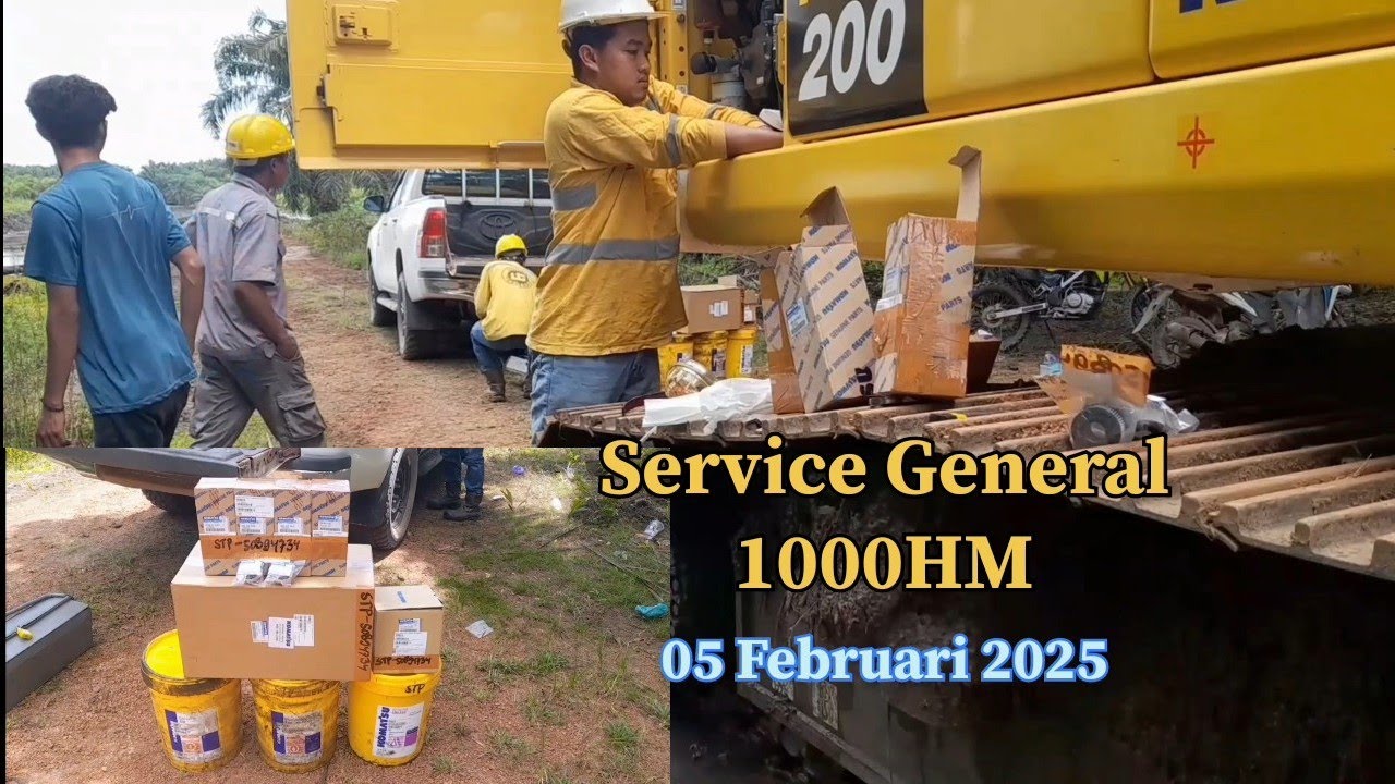 Service General 1000 HM Excavator Pc200-10moCE Dan Seting Interval Service@BelajarAlatBerat