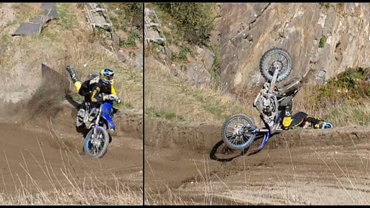 YZ250F Crashes Hard at Kristiansand Mx | Motocross #14