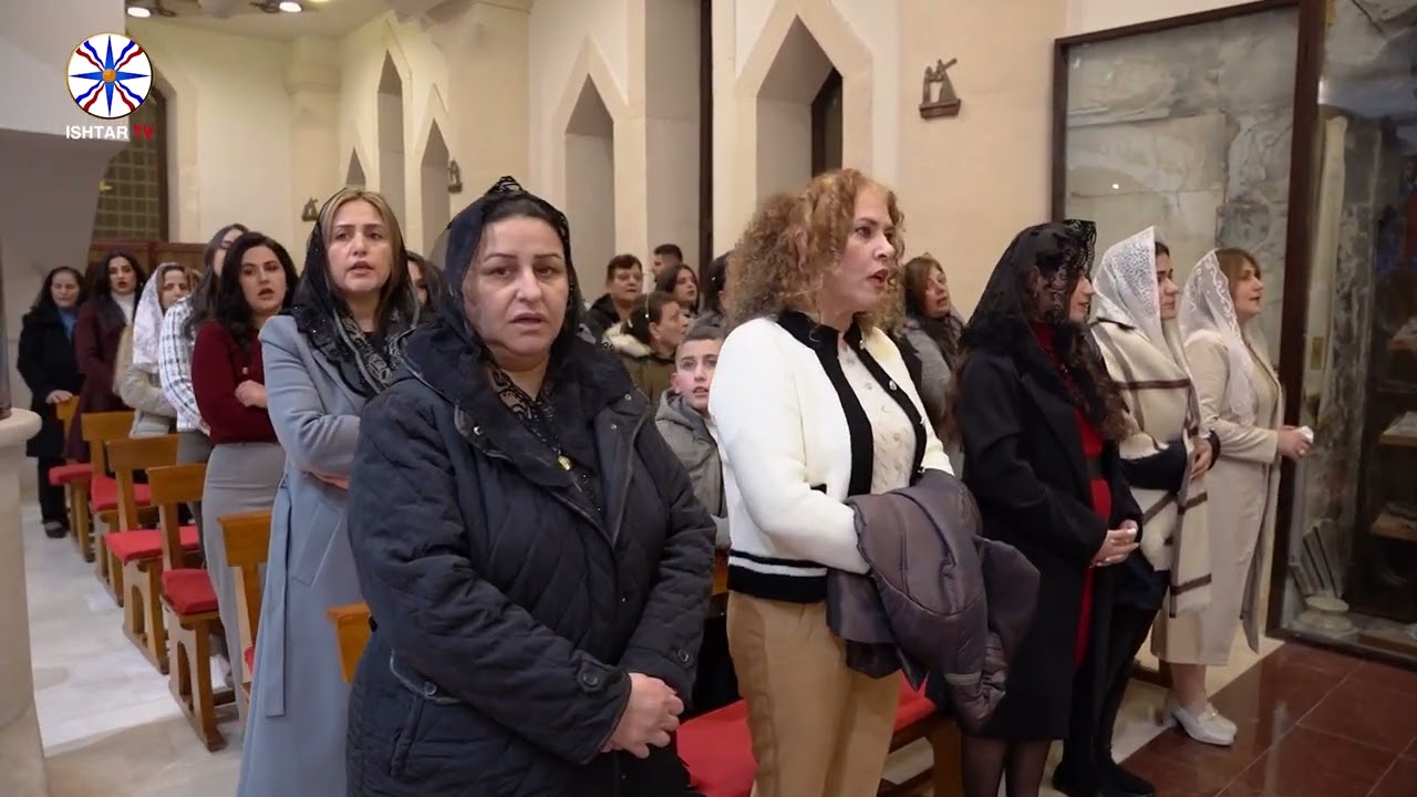 جانب من القداس الالهي بمناسبة عيد الميلاد المجيد - كنيسة مار ادي الرسول / كرمليس