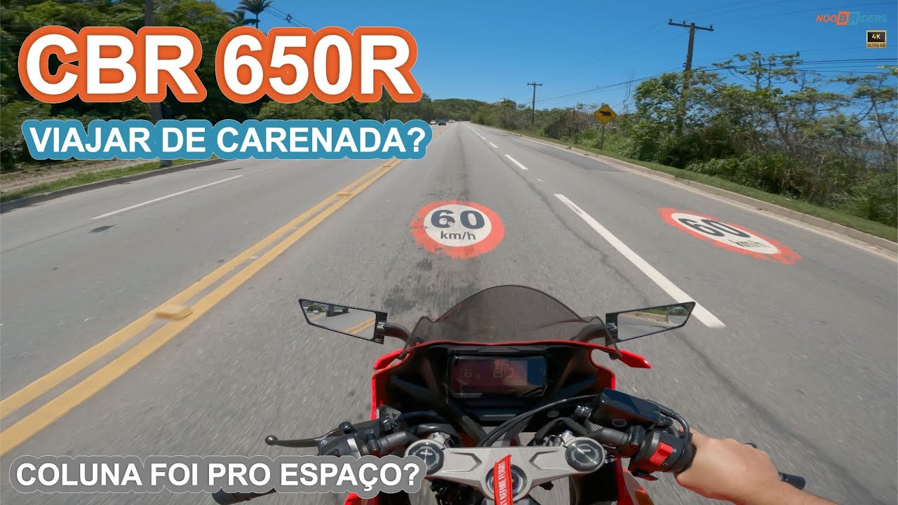 Viajar de MOTO CARENADA. Primeira viagem 500Km de CBR 650R. É muito ruim?