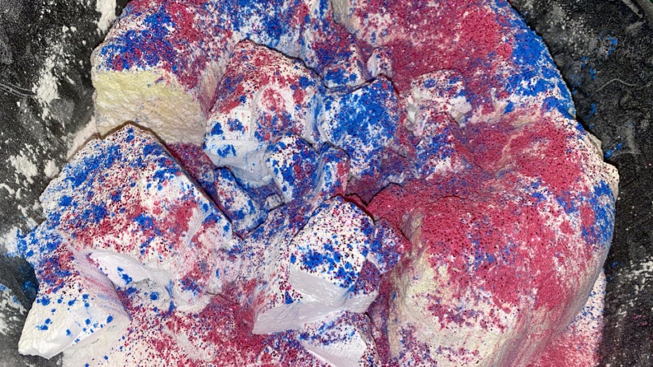 Chalkness monster gym chalk crumble • Reformed gym chalk • Asmr • Crunchy and Powdery