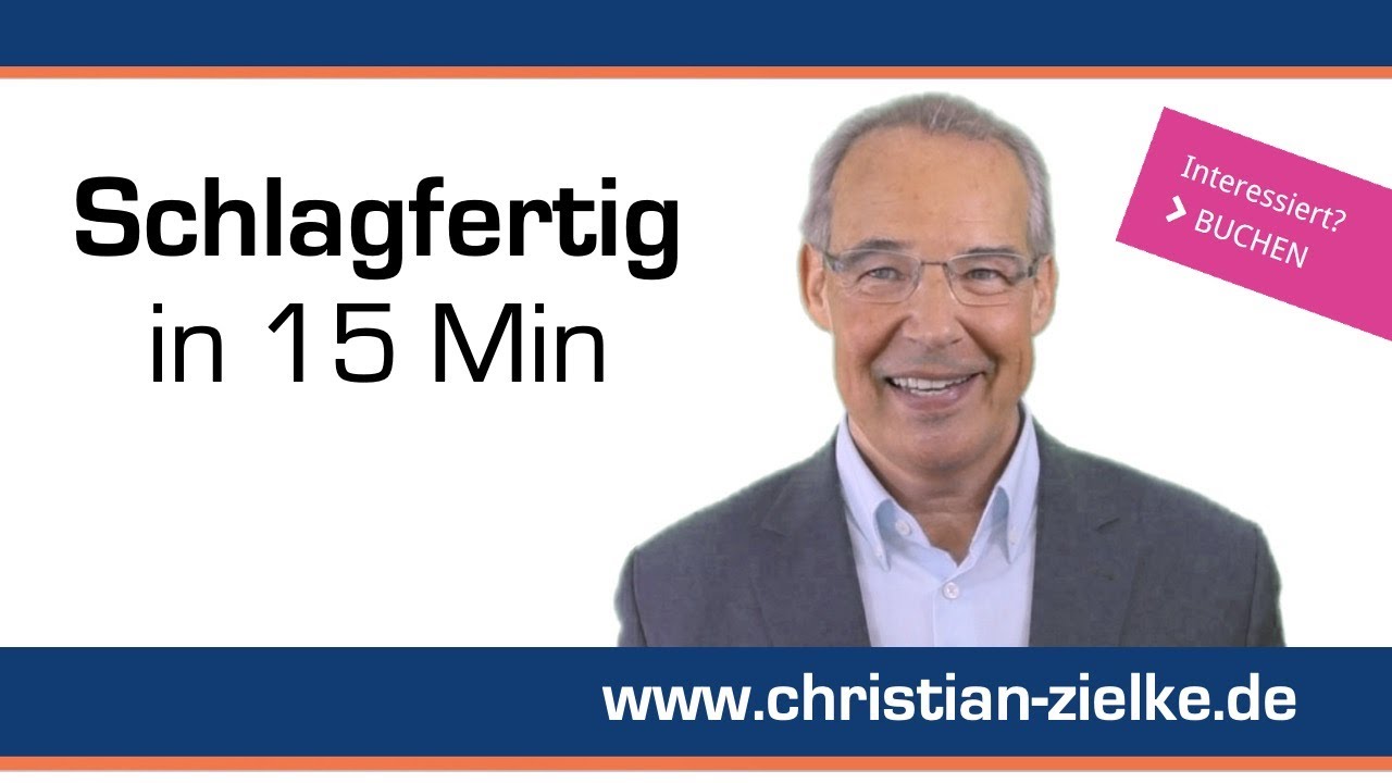Schlagfertig reagieren? - Die besten Techniken - E-Lecture