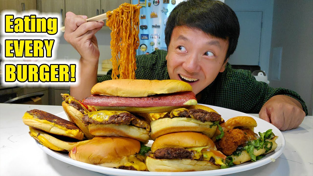 Eating ENTIRE Shake Shack Menu + FIRE INSTANT NOODLES  & CURSED Story Time!