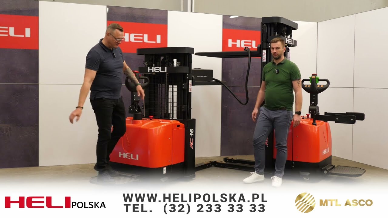 Wózki podnośnikowe paletowe HELI typu stacker do intensywnej pracy o udźwigu od 1.2 do 1.6T