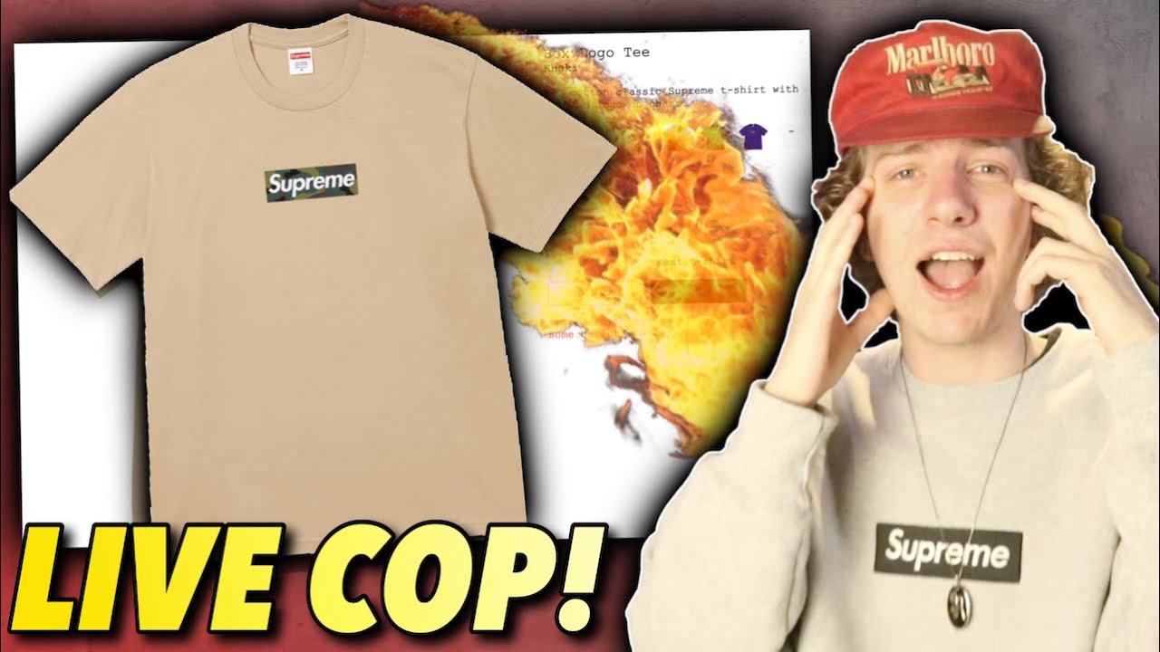 Did We Cop The Supreme Box Logo Tee! (Live Cop)