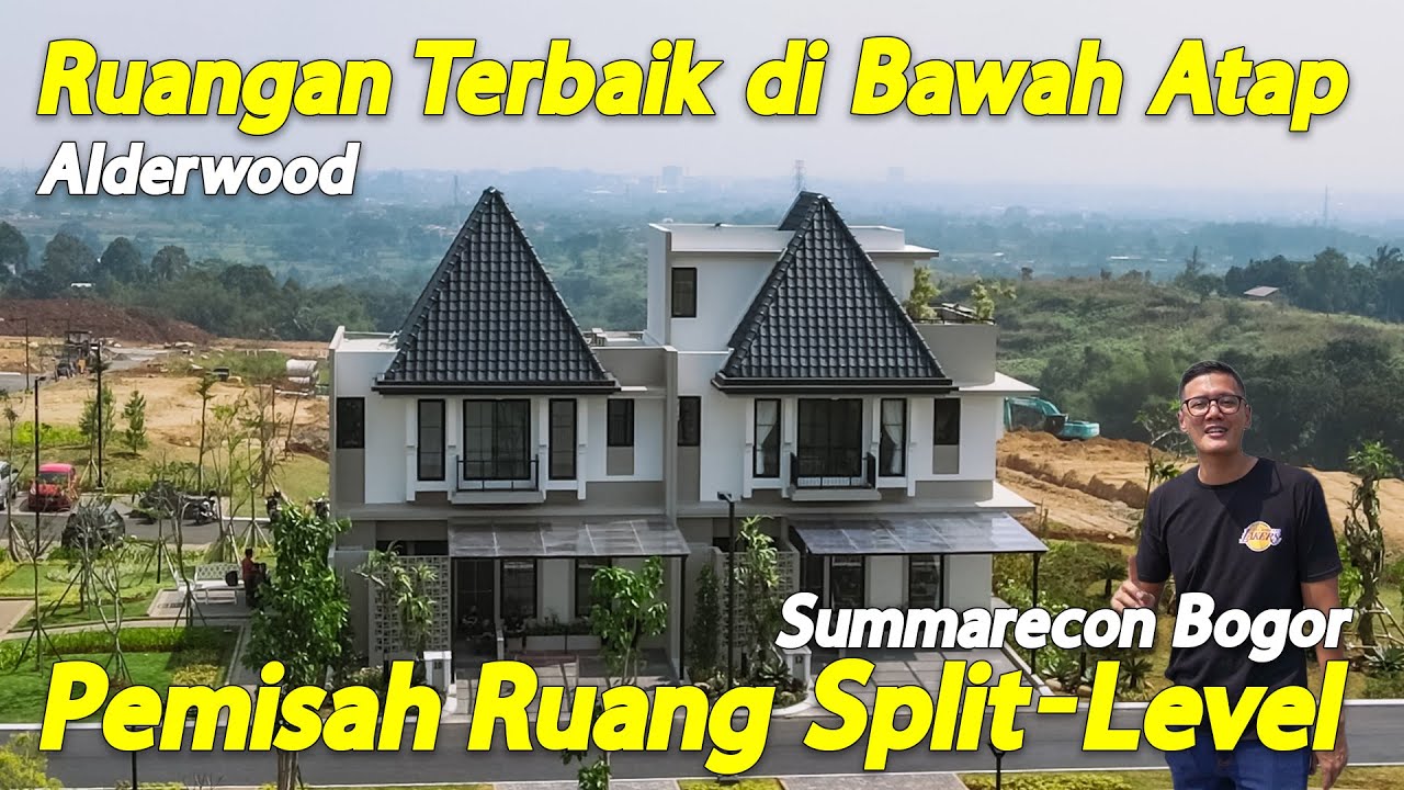 Rumah 3 Lantai Dengan Attic Karya Arsitek, Alderwood Summarecon Bogor