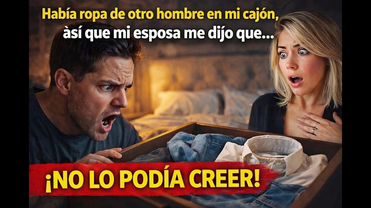 Había ropa de otro hombre en mi cajón, así que mi esposa me dijo que…