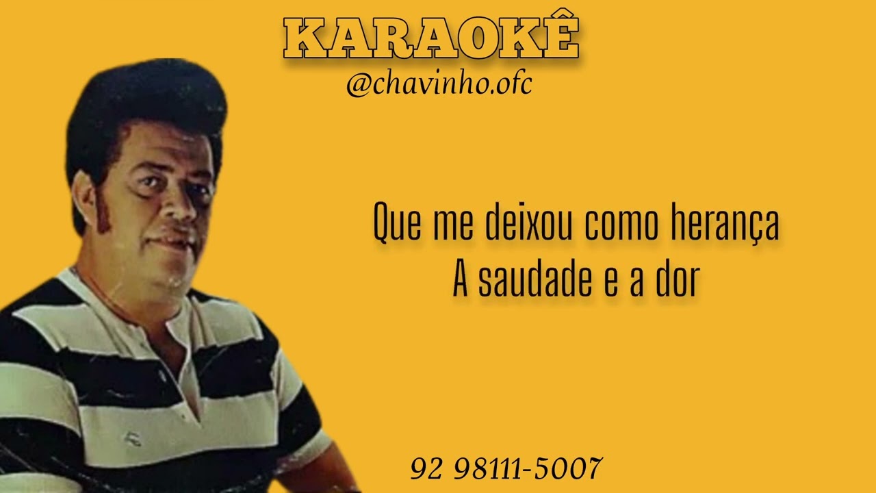 JOSÉ RIBEIRO - TIVE TANTA CONFIANÇA = KARAOKÊ (Play-back original)