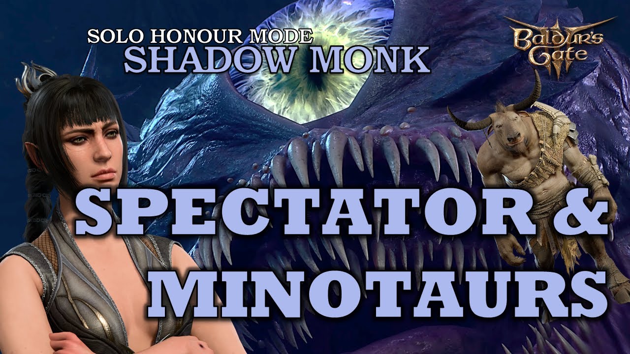 Solo Shadow Monk - Spectator and Minotaurs - Honour Mode