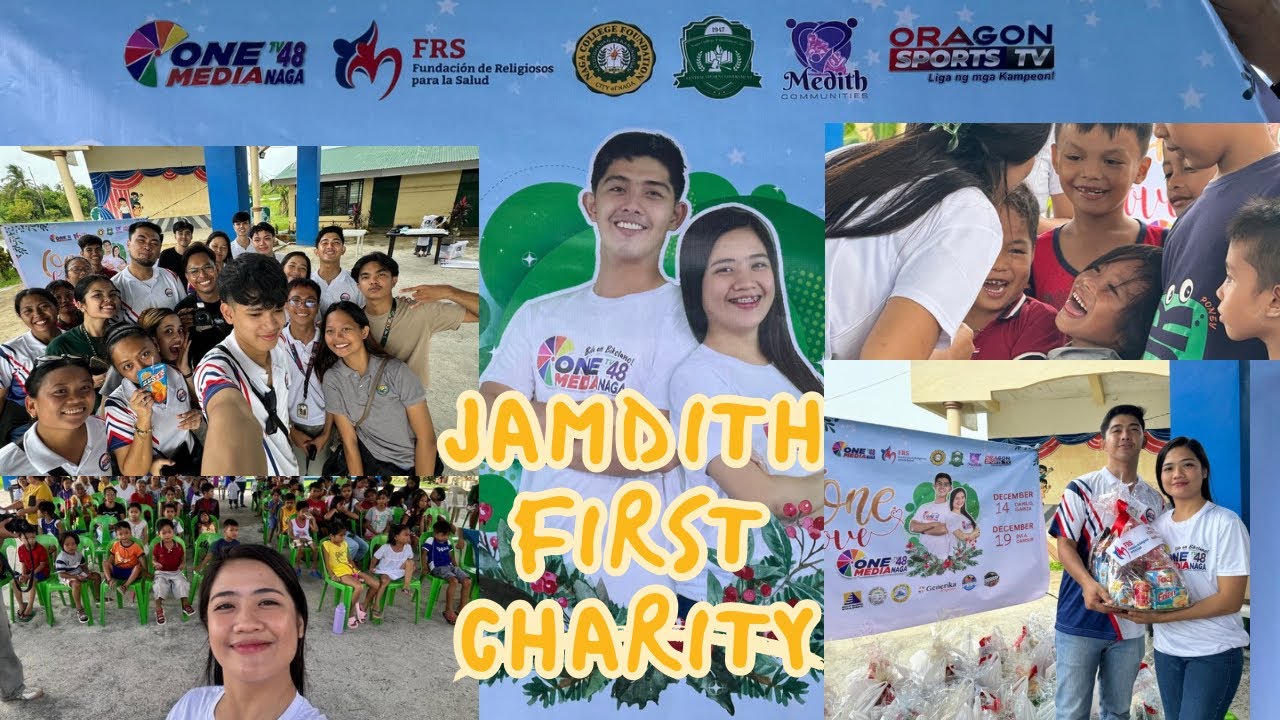 JAMDITH FIRST CHARITY TOGETHER WITH NCF AND ONE MEDIA TV48 NAGA! GRABE SOBRANG SAYA!