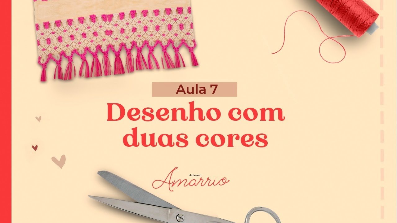 Aula 7: Toalha barrado 2 cores.