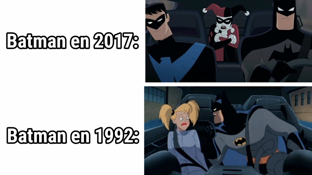 Batman antes y después MEME xd