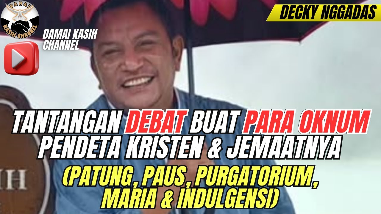 Tantangan debat para oknum Pendeta Kristen/jemaatnya @VerbumVeritatisApologetics, live#12 -01-2026