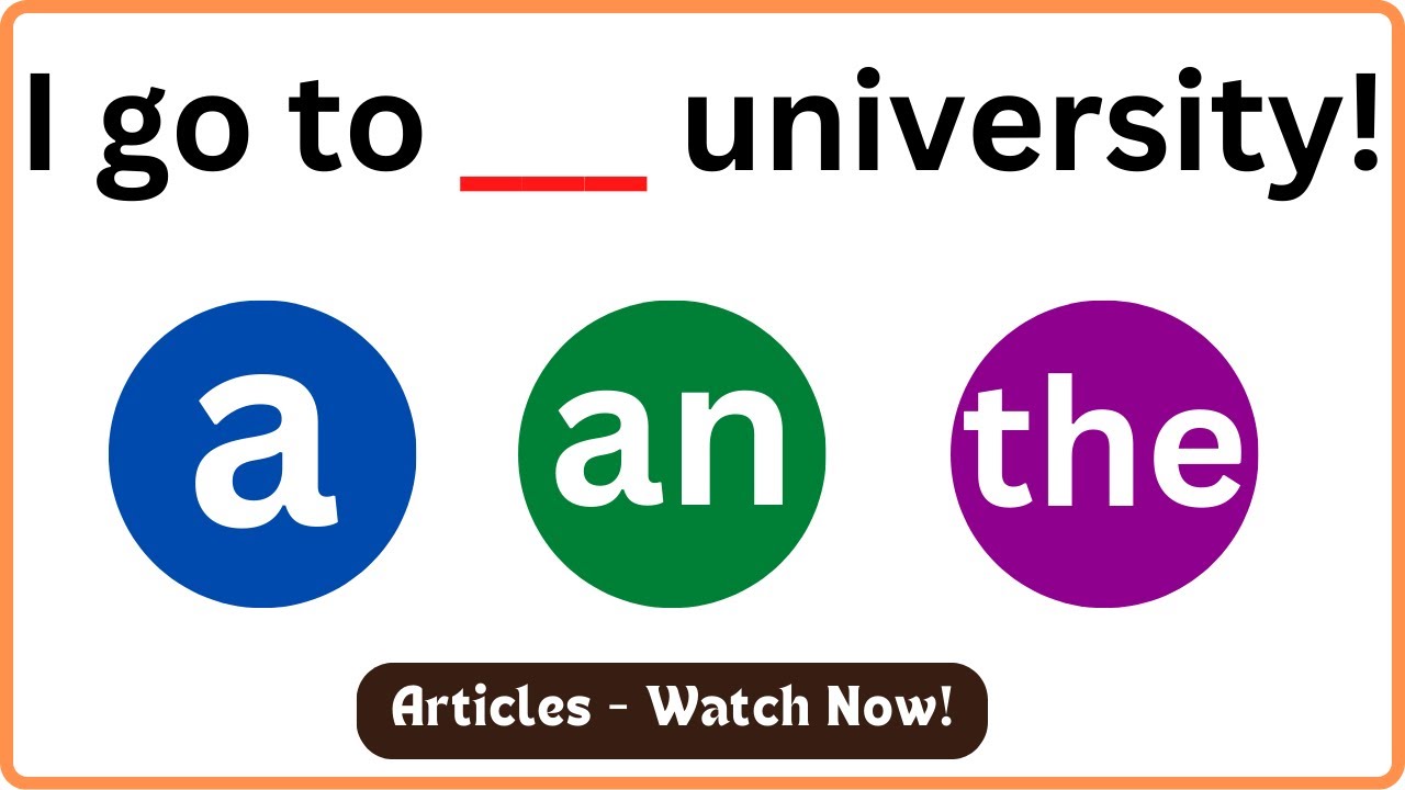 Articles In English Grammar - A, An & The | Grammar Test | English MasterClass | Learn English