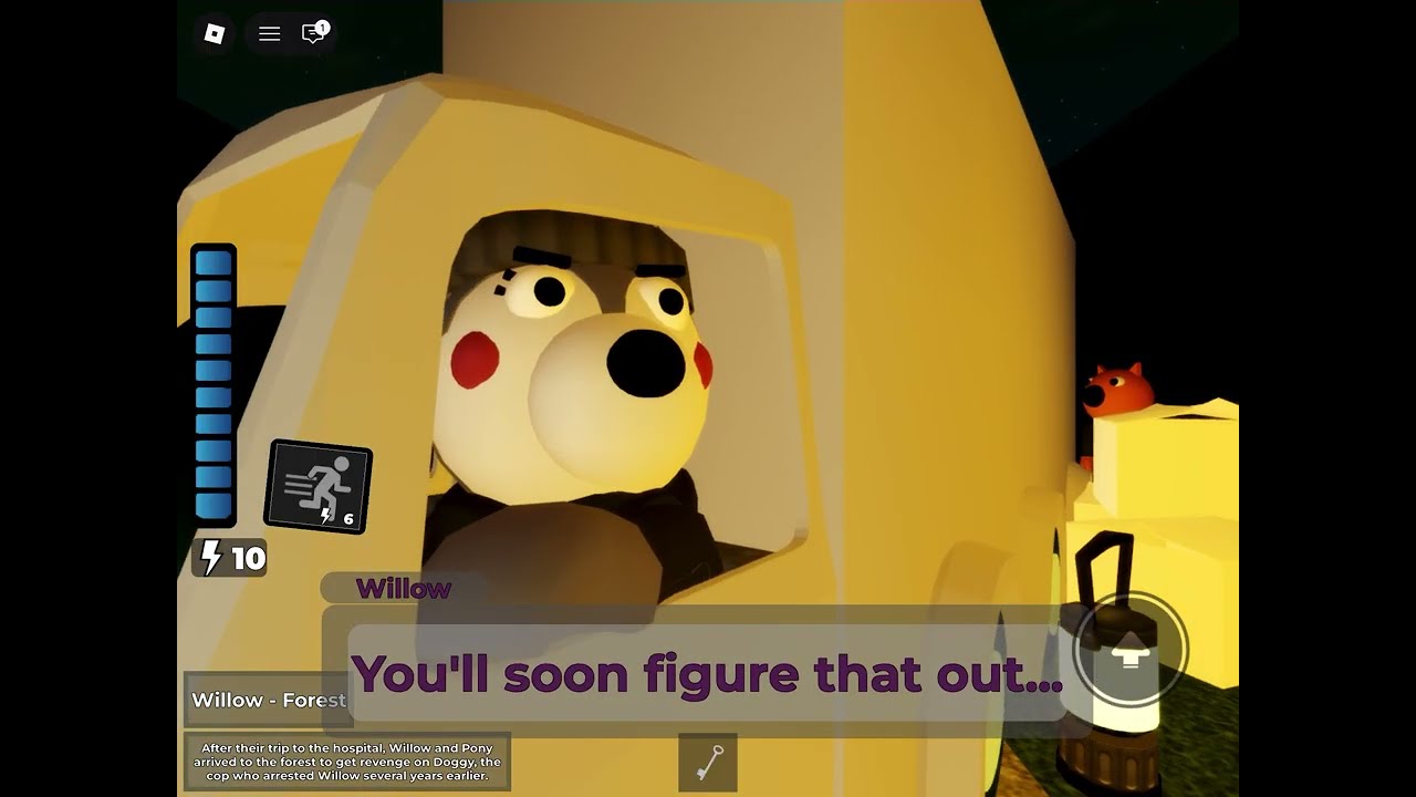 Beating willow experience in piggy traumatic experiences on Roblox!